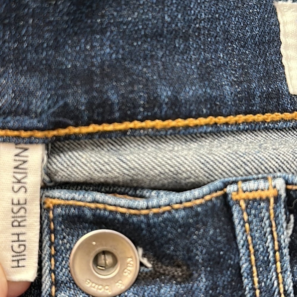 Women’s Rag and Bone High Rise Skinny Jeans Size 28 - Picture 9 of 9